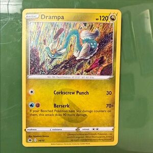 Pokémon Card with Blue and Yellow Design